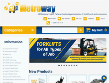 Tablet Screenshot of forklift101.com